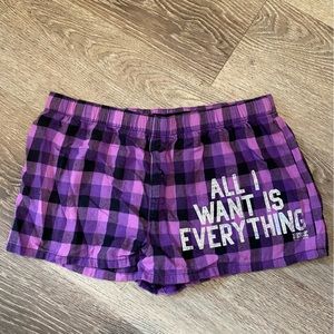 Pink women’s sleep wear - shorts - size small